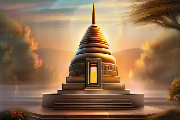 A serene image of a Lisa Religion temple or symbol, representing peace and unity. - Lisa Religion Importance