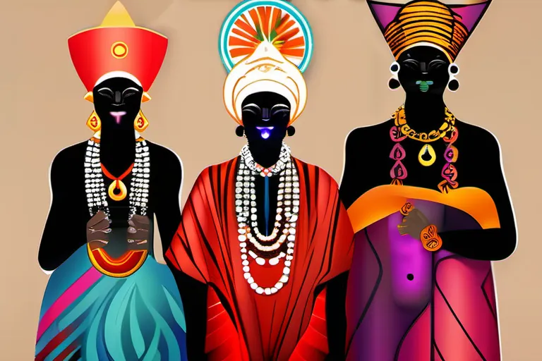 A vibrant image showcasing Yoruba deities, symbolizing the richness and diversity of Orisha religion - Orisha Religion