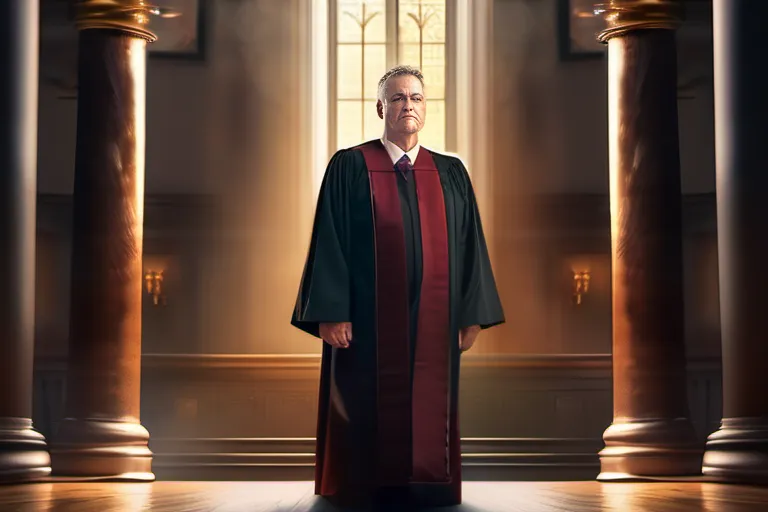 A powerful judge standing tall, symbolizing leadership and deliverance. - Judges in the Old Testament