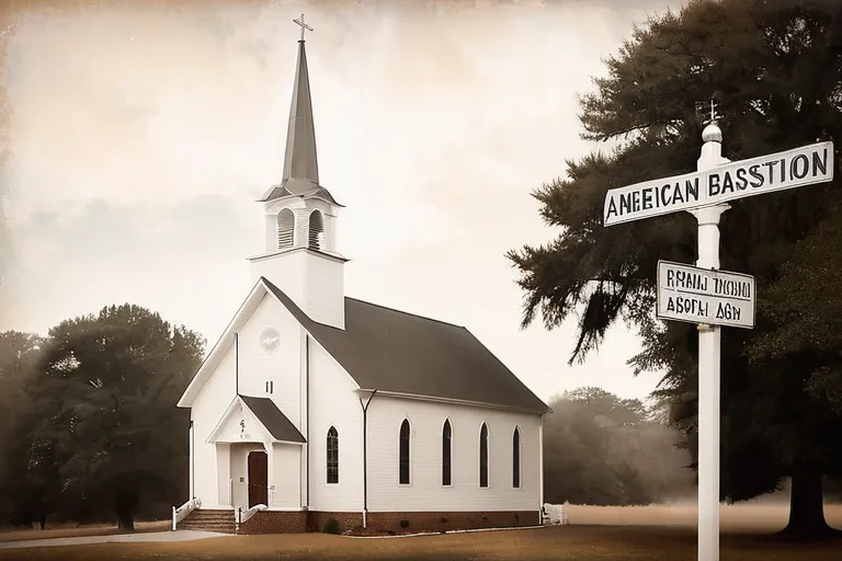 A historic church with a sign reading 'American Baptist Association'. - American Baptist Association